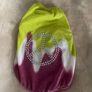 Peace symbol dog shirt